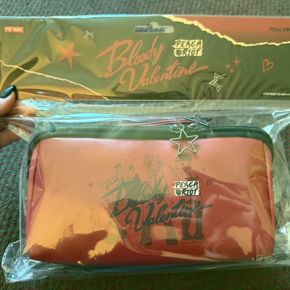 POP MART x Peach Riot Bloody Valentine Limited Edition Cosmetic Bag GWP NWT